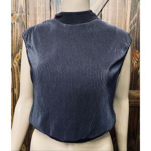 Anthropologie RO & DE Pleated Crop Blouse Shirt Sz S
